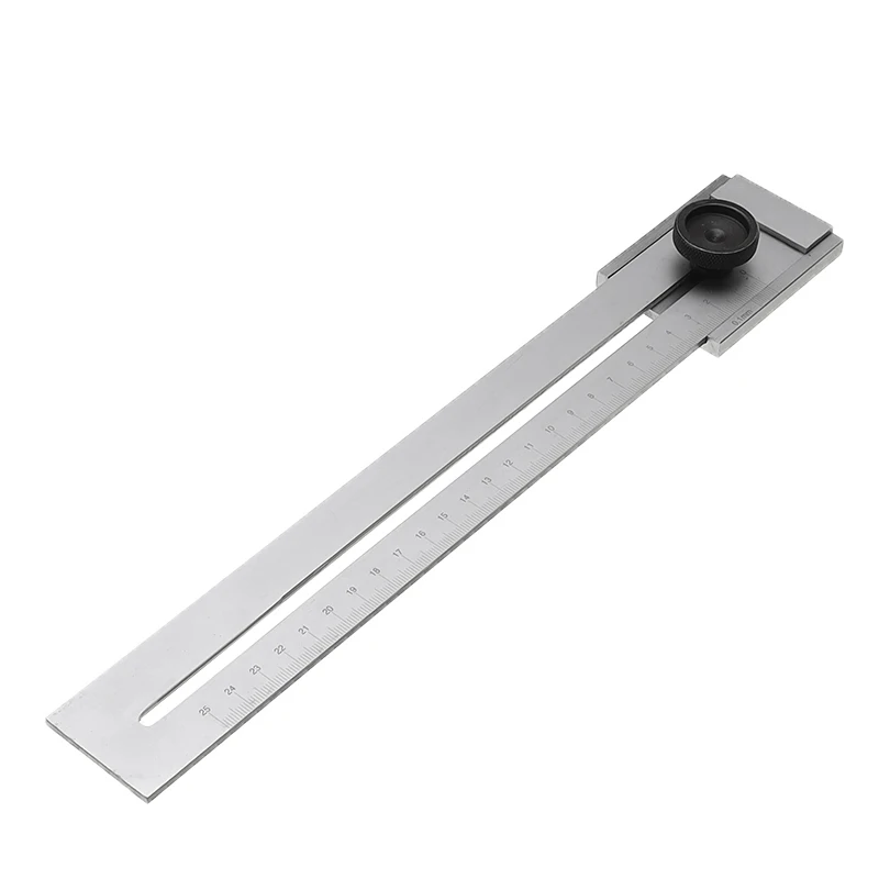 

Stainless Steel 200mm/250mm/300mm Ruler Screw Cutting Marking Gauge Mark Scraper Tool For Woodworking Measuring Ruler Tool