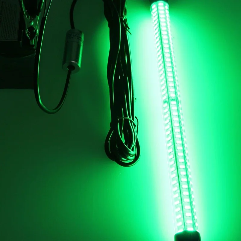 

6M cable Green white blue 30W 12V-24VDC LED fish attracting fishing light Night fishing net lights