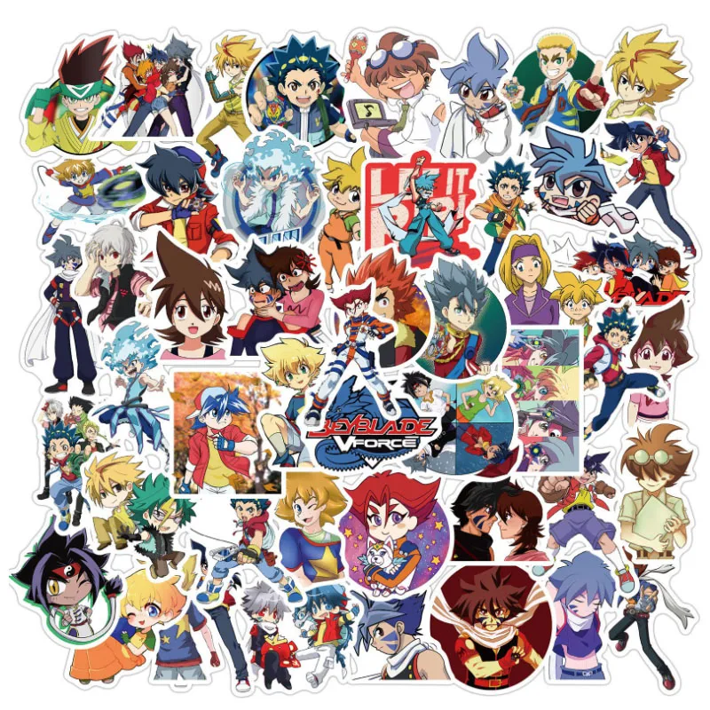 

10/30/50pcs Animation Battle Beyblade Graffiti Cool Helmet Classic Stickers Window Wall Water Cup Trolley Popular Skateboard