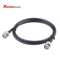 coaxial cable rg58 bnc male to bnc male plug rf cable 50 ohm crimp connector double bnc plug male pin wire cord