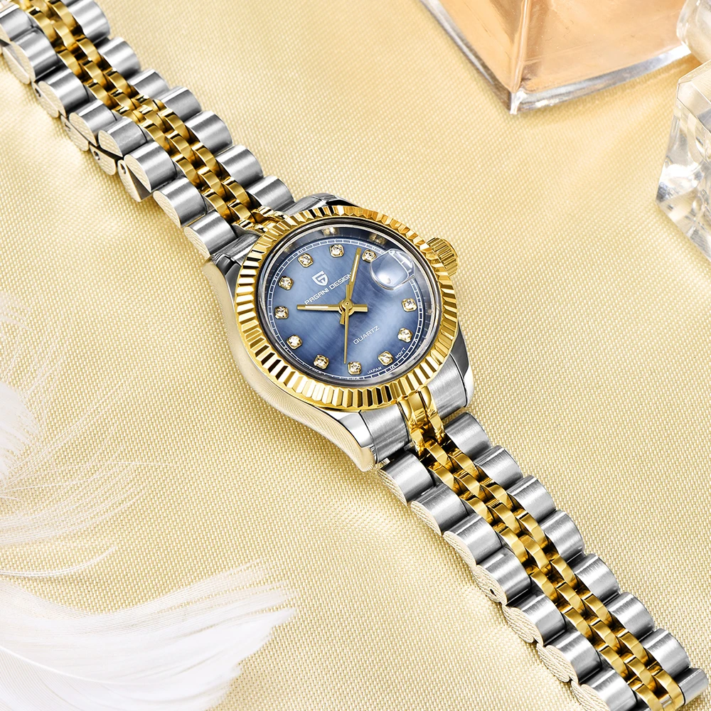 

Fashion Women's Quartz Watch PAGANI DESIGN Top Brand Waterproof Date Display Woman Watch Luxury Business Silver Ladies Clock