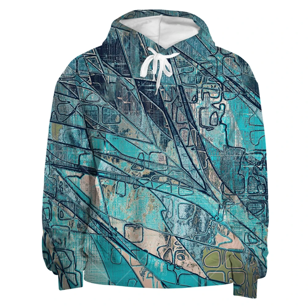

Autumn 3D Print Hoodies For Men And Women Individuality Color Graffiti Oil Painting Pattern Oversized Casual Pullover Jacket