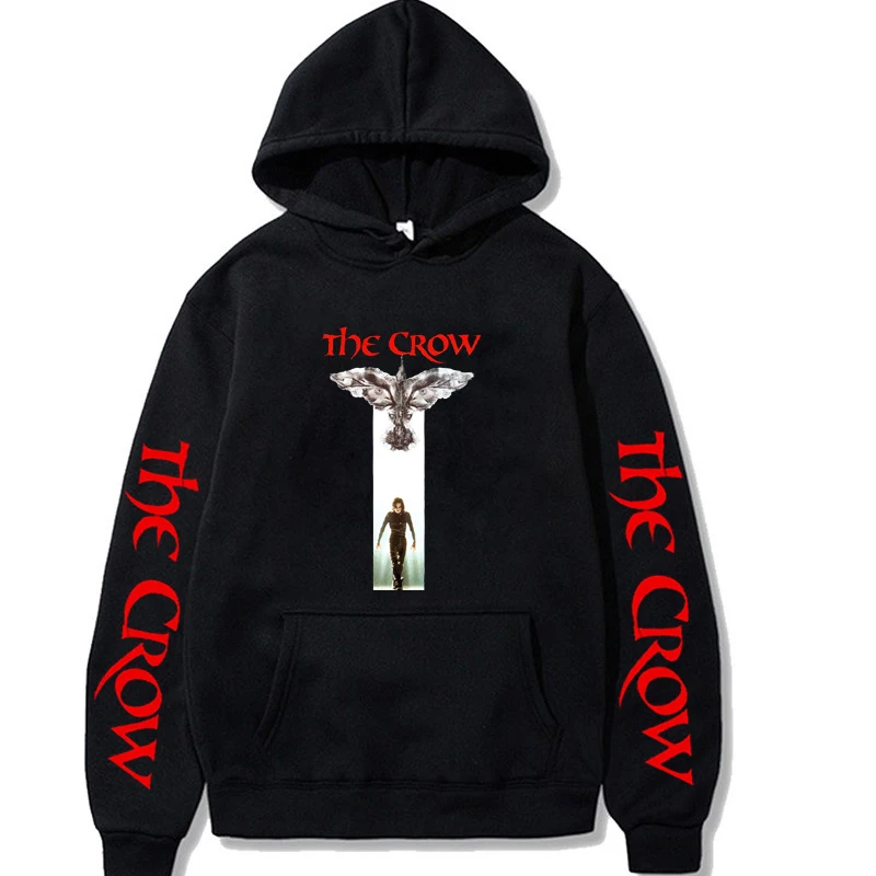 

Japanese Anime Funny The Crow Hoodies 2021 Winter Japan Style The Crow Sweatshirts Streetwear for Women/men