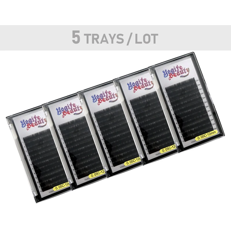 5Trays/Lot Individual mink eyelash extension suppliers 3d lashes More Denser C/D from Yogife Beauty | Красота и здоровье