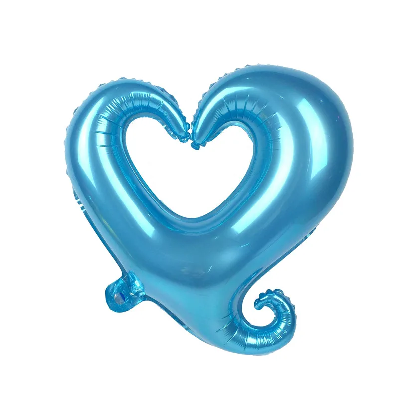 

10pcs 18inch Hook Heart Shape Foil Balloons Wedding Birthday Party Decoration Helium Marriage Balloons Inflatable Balloons