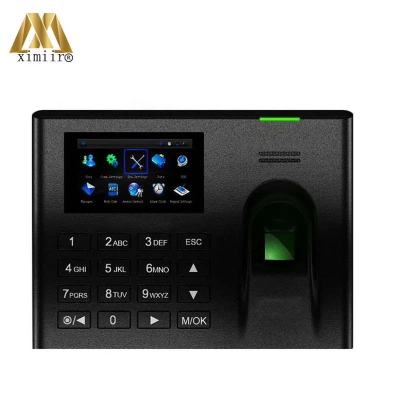 Биометрический отпечаток пальца посещаемость времени UA100 ZK Linux система TCP/IP веб