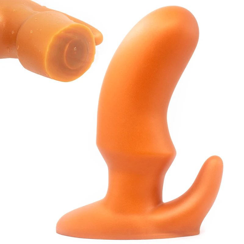 Silver Horn Butt Plug Super Expanding Anal Dilator Huge Vaginal Plugs Sex Toys Dual-density Prostate Massage Anus Dilation |