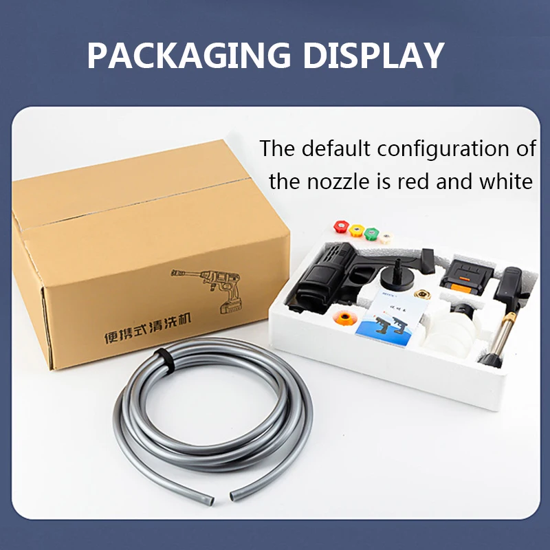 Цена Мойка высокого давления для автомобиля, 9000 мАч, электрический водяной пистолет для батареи Makita, портативный насос, беспроводной пенораспыл...