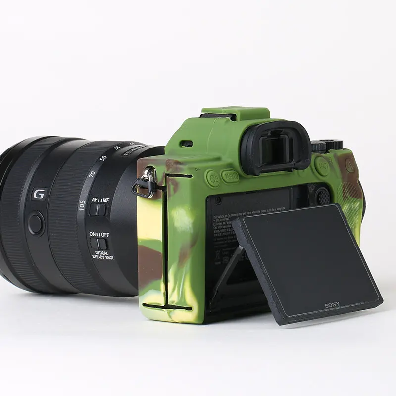 Силиконовая кожа брони чехол корпус протектор для sony A6300/A6400 A7R III/A7M3 A7RM3/A9 ILCE-9/A7R IV A7RM4/A7 II A7M2