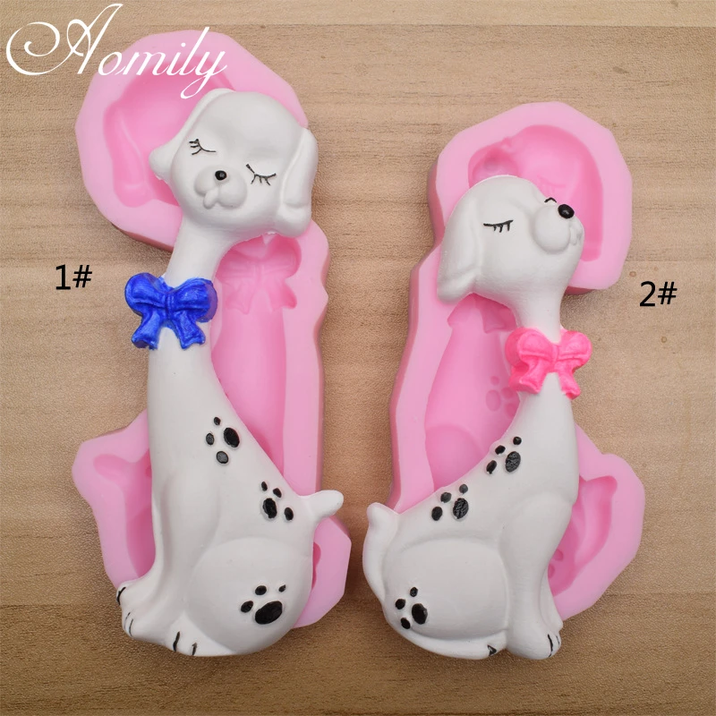 

Aomily пятнистая Слива собака силиконовая форма для торта шоколадные формы для Мусса желе для конфет выпечки формы DIY аксессуары для украшения...