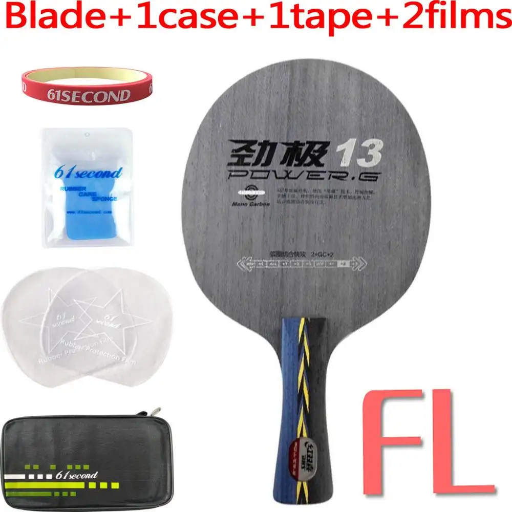 FL with F 1 case DHS POWER. G13 PG13 PG-13 PG 13 PG.13 лезвие для настольного тенниса - Цвет: FL with F 1 case