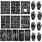 Трафарет Xmasir для татуировок, 36 листов, для рисования хной, боди-арта, временные блестящие шаблоны для татуировок, комплект для детей и взрослых