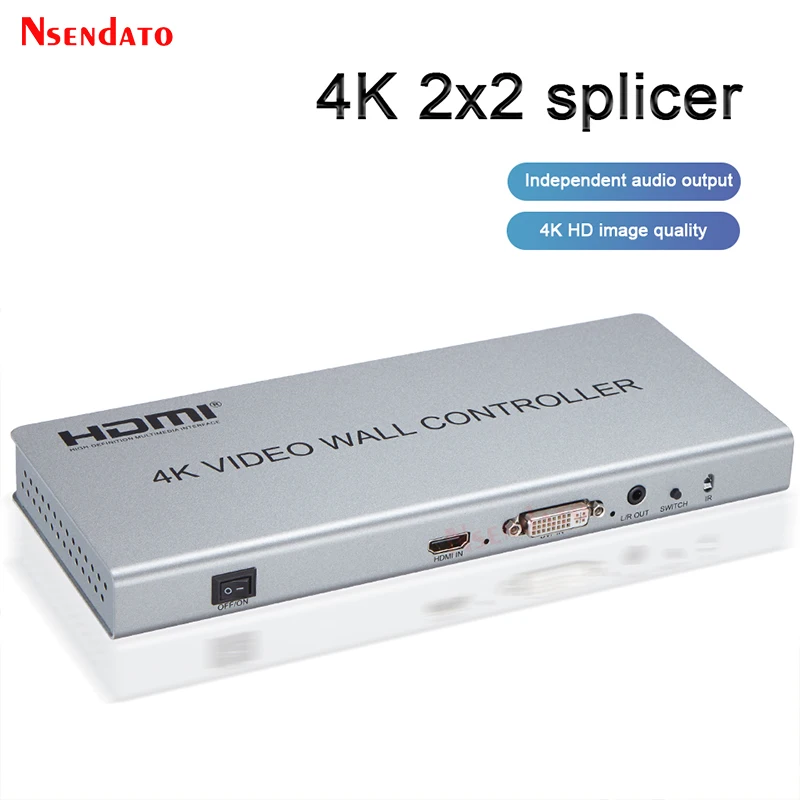 Настенный видеоконтроллер 2x2 1x2 1x3 1x4 2x1 3x1 4x1 4K DVI HDMI | Электроника
