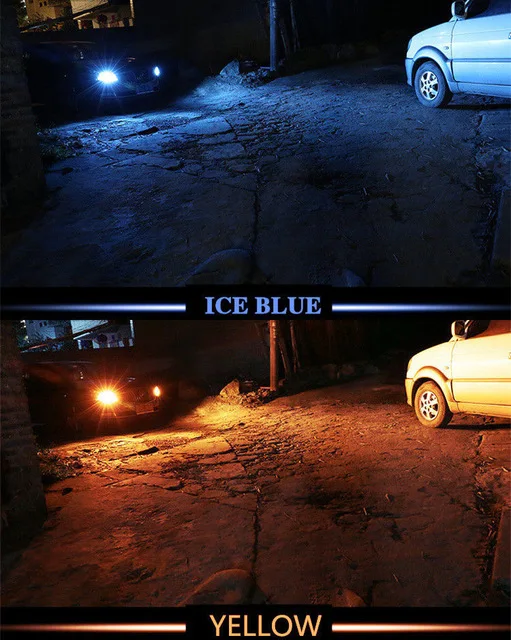 Ice blue and Yellow 2 шт. T20 7440 W21W 1156 BA15S P21W BAU15S PY21W Автомобильный светодиодный двойной Цвет сигнал указателя поворота с DRL Дневной светильник с can-bus - Испускаемый цвет: Ice blue and Yellow