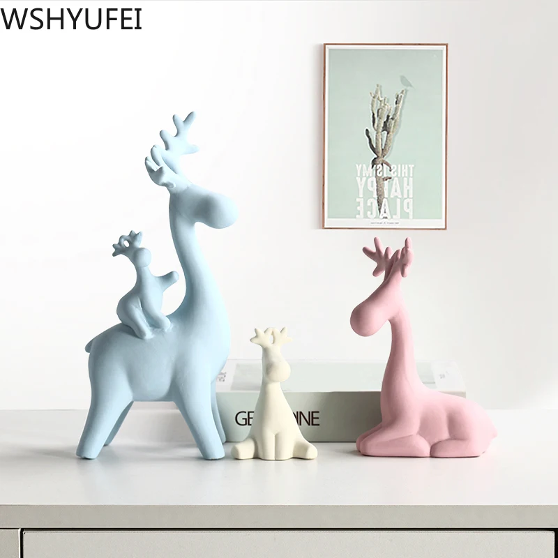 1 шт. 3 фарфоровая статуя слона домашний декор украшения для комнаты Современное