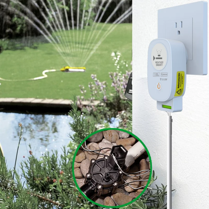 

Tuya WiFi Smart Agricultural Garden Irrigation Controller Automatic Watering Timer Support Multi-valves Controll Work With Alexa