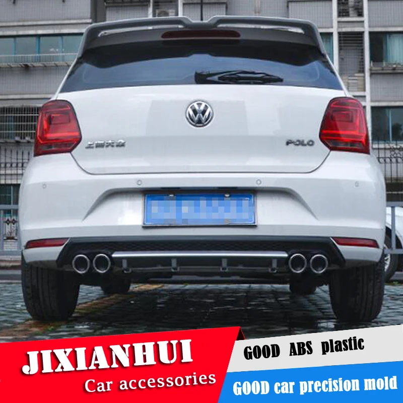 Для Polo Body kit спойлер 2011-2016 для Volkswagen ABS задний передний бампер диффузор защитные