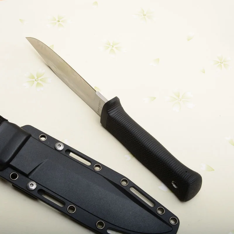 Холодный 28109 прямой нож 5cr15 лезвие длинный Кратон ручка Открытый Кемпинг охотник