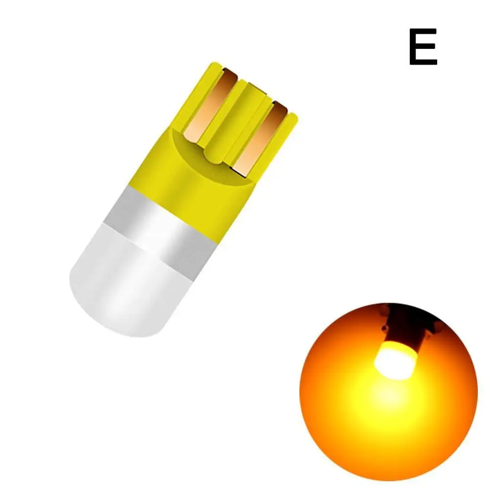 Цвет: желтый 2X3030 SMD T10 W5W светодиодный Габаритные фонари для автомобиля для чтения настольная лампа авто автомобиль купол Дверь Аксессуары для ламп белого и красного цвета льда синяя машина дизайн - Испускаемый цвет: Цвет: желтый