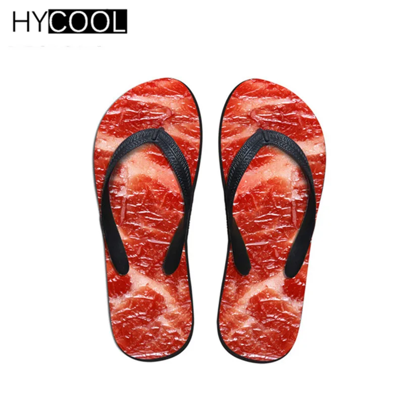 

Шлепанцы женские HYCOOL, летние, с 3D принтом мяса