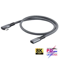 usb4 gen 3 type c extension cable 100w 5a 8k60hz 40gbps usb c extender cord for macbook nintendo dell laptop thunderbolt 3 4