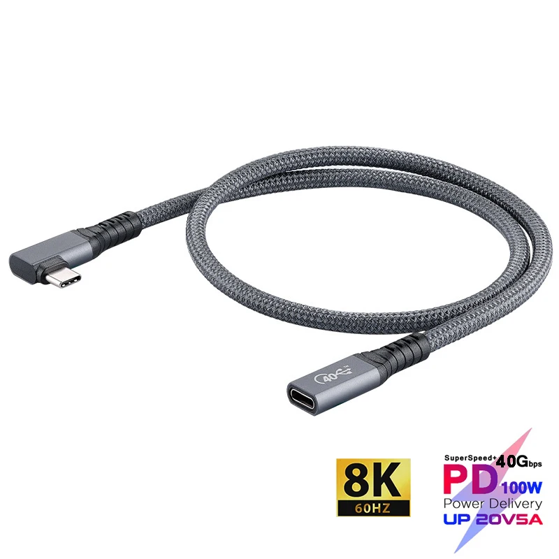 Кабель-удлинитель USB4 Gen 3 Type-C 100 Вт 5 А 8K 60 Гц 40 Гбит/с | Электроника