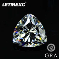 letmexc moissanite gemstones loose moissante diamond trillion cut d color vvs1 with gra ceritficate