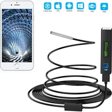 Wireless Snake Camera 1200P 3.9mm WiFi Inspection Camera HD Endoscope with 6 LED Rigid Cable Borescope for iPhone Huawei Ipad PC