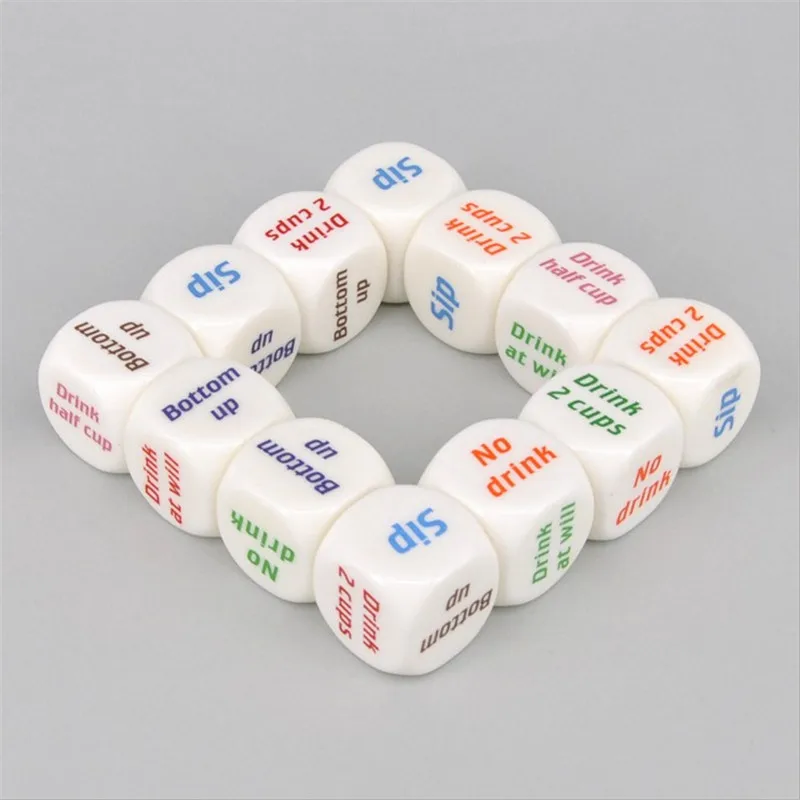 2020 5 шт. 20 мм английский питьевой винный Мора игральные кости для покера забавная