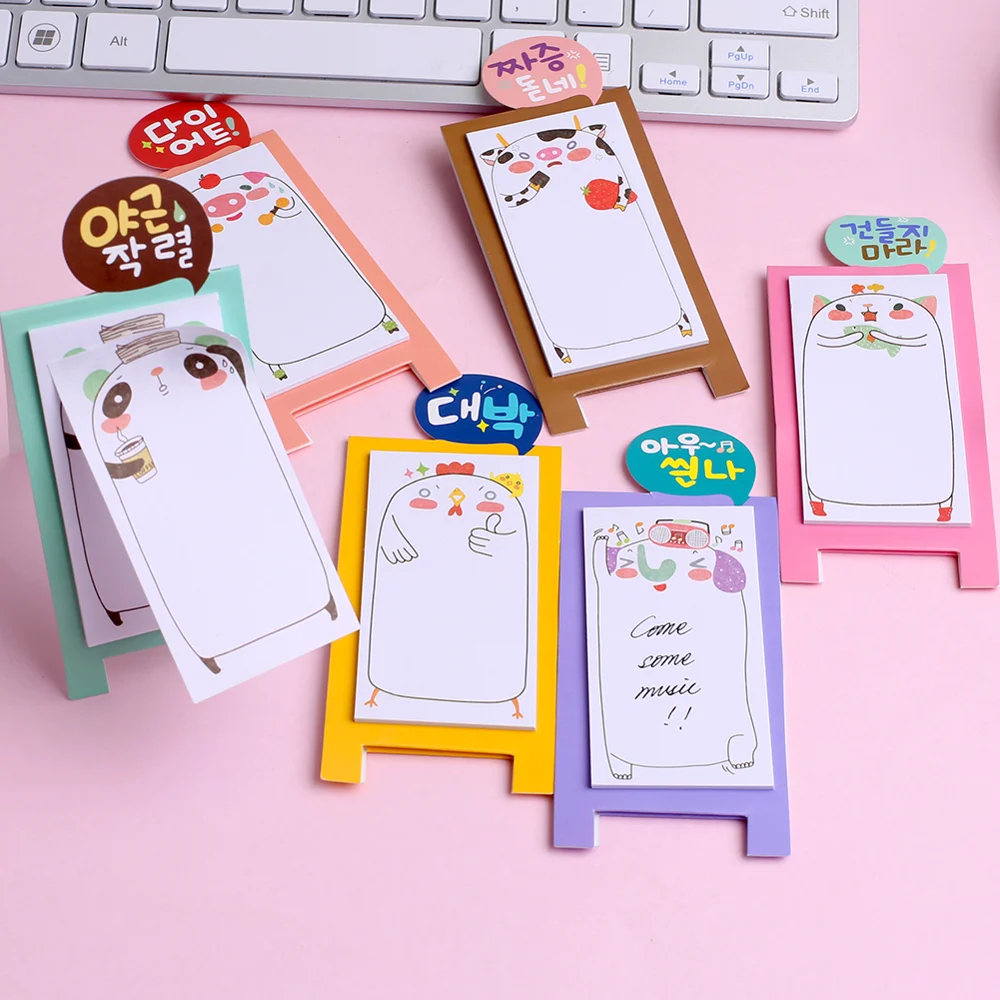 Креативный Забавный блокнот для заметок с животными наклейки планировщика