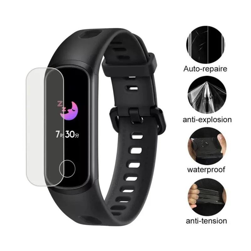 

5 шт. прозрачный мягкий силиконовый чехол из ТПУ Smartband Защитная пленка для Huawei Honor Band 5i браслет умный полное защитное покрытие для экрана