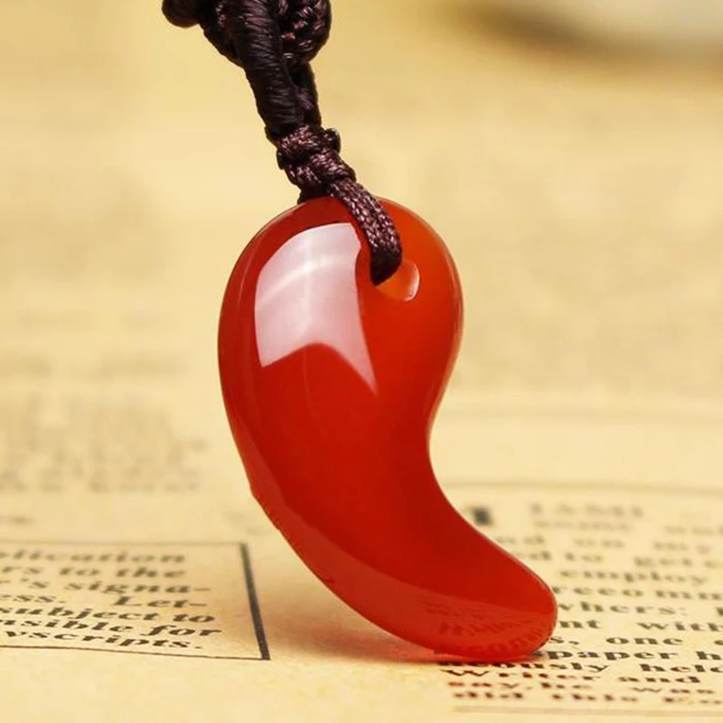 Natural Obsidian Pendant Tai Chi Necklace Magatama Agate Lucky Amulet Jade Jewelry Gift Men Women | Украшения и аксессуары
