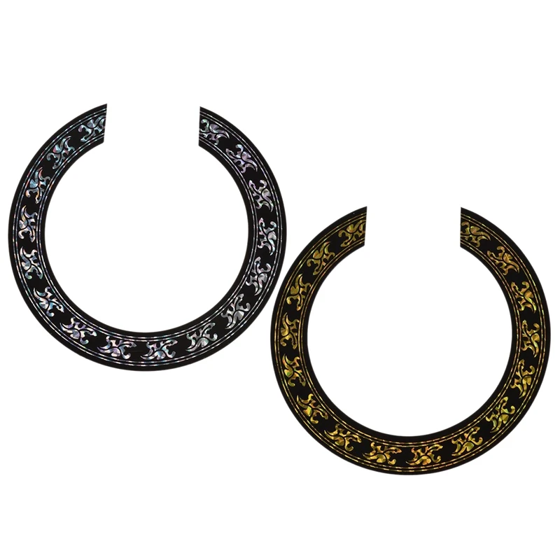 2 шт. Soundhole Rosette наклейка Стикеры для акустической Классическая запасные части