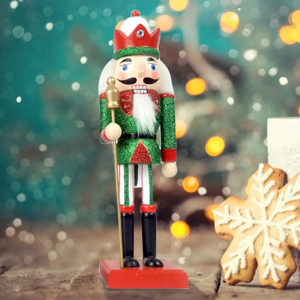 1PC 38CM Wooden Classic Nutcracker Soldier Puppet Decoration New Year Christmas Gift Figure Kids Toys | Игрушки и хобби