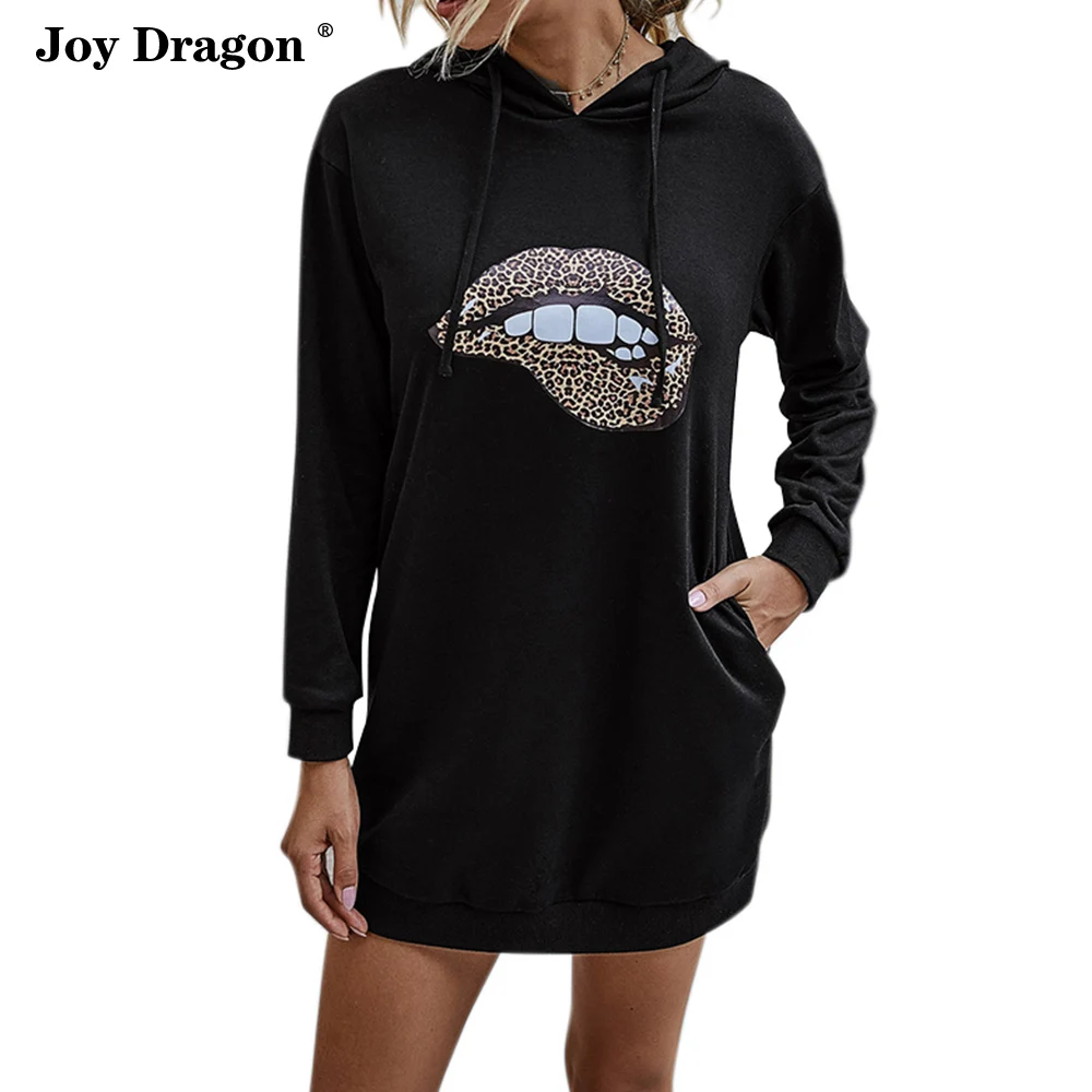 

Wome Leopard Print Hooded Tops Pullover Hoodies Sweatshirt Sudaderas Para Mujer Winter Clothes Bluzy Damskie Moletom Feminino