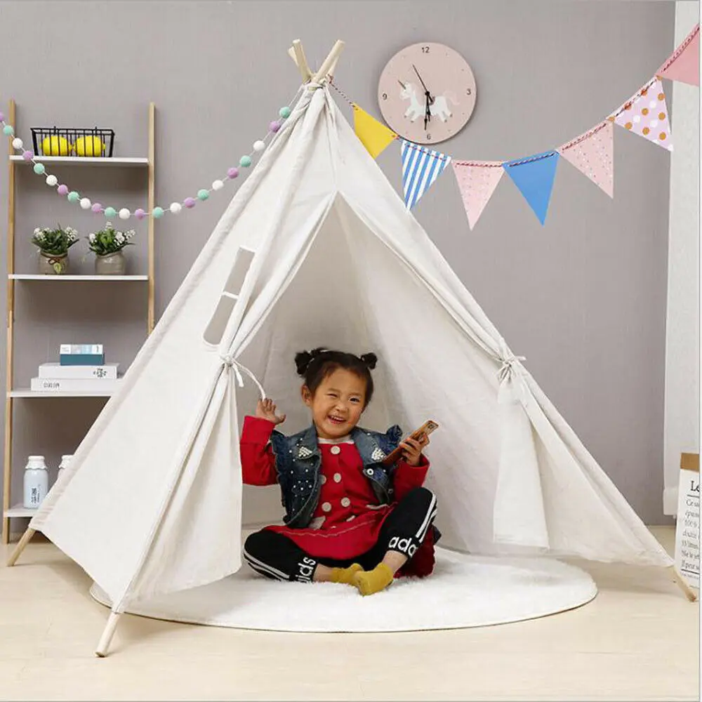 

Портативный детский домик, спальный купол, индийский игрушечный вигвам, палатка, игровой домик, подарок, украшение для комнаты