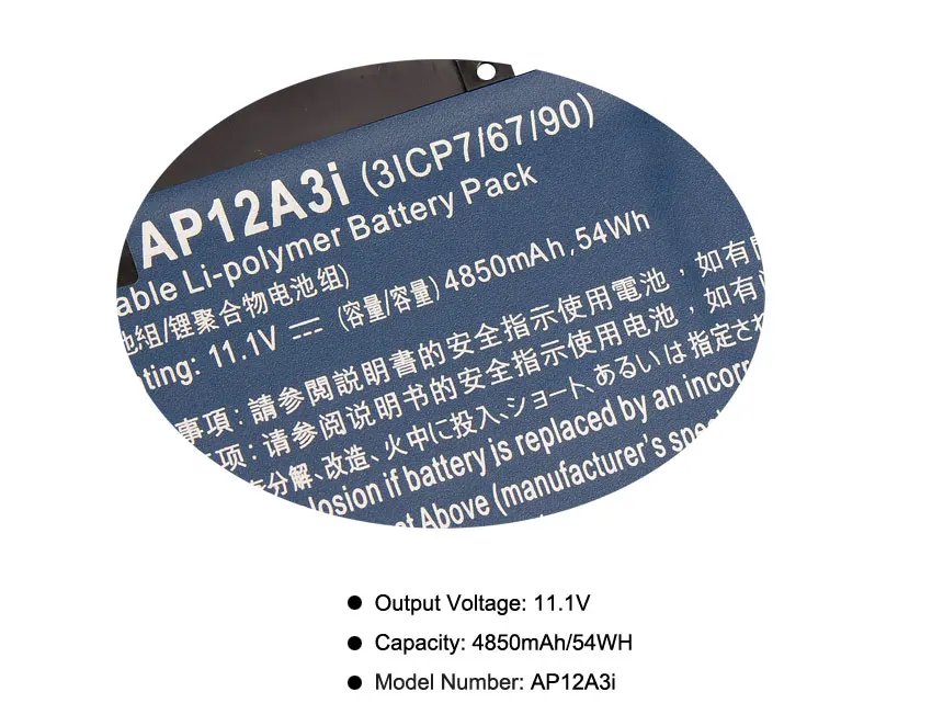 KingSener Батарея AP12A3i для Aspire Timeline Ультра M3 M5 581TG 481TG AP12A4i 11 1 V 4850 мА ч|ap12a3i battery|battery for