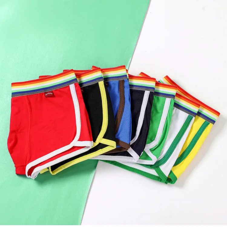 Новые мужские трусы rainbow-side удобные дышащие хлопковые из лайкры повседневные