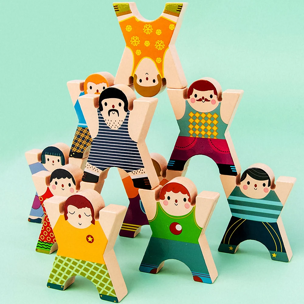 Строительный блок деревянная игра Дженга креативные детские блоки для баланса