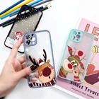 Жесткий матовый чехол для Samsung Galaxy A21S, A50, A51, A52, S9, S10, S20 FE Lite, S21 Plus Ultra, A10, A70, A71, A72, A31, A32, с рождественским оленем