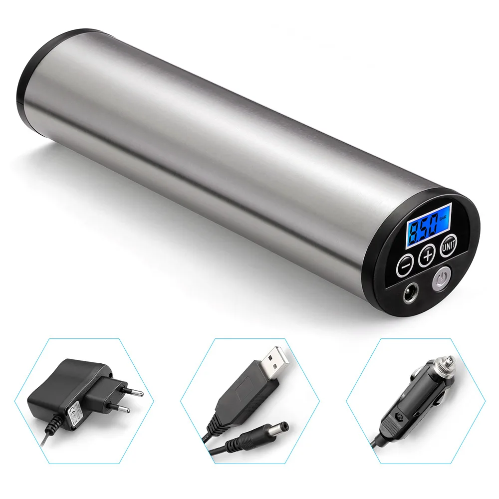 Zeepin Электрический мини насос со встроенным аккумулятором светодиодный
