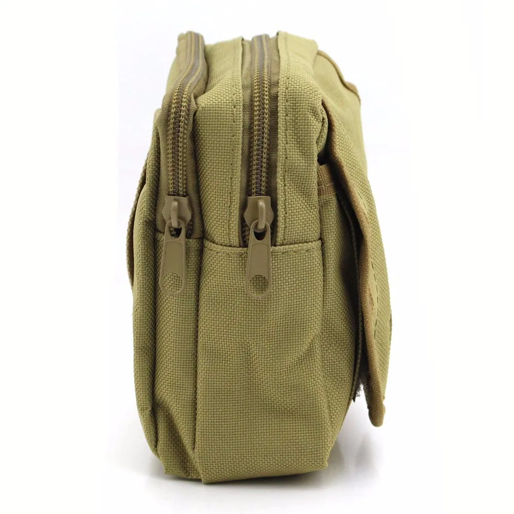 Outdoor Tactical MOLLE Bag Camping Multi-layer Kit Wearing Belt Accessories Bag Small Outdoor  Auxiliary Bag