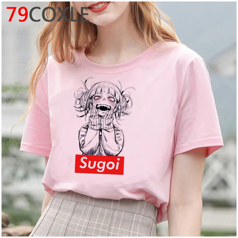 Лидер продаж футболка с японским аниме Моя геройская Академия Женская кавайная