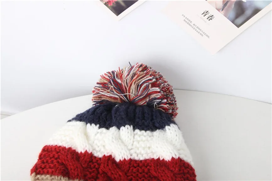 Вязаная шапка для маленьких девочек и мальчиков Шапка-бини набор из шапки шарфа