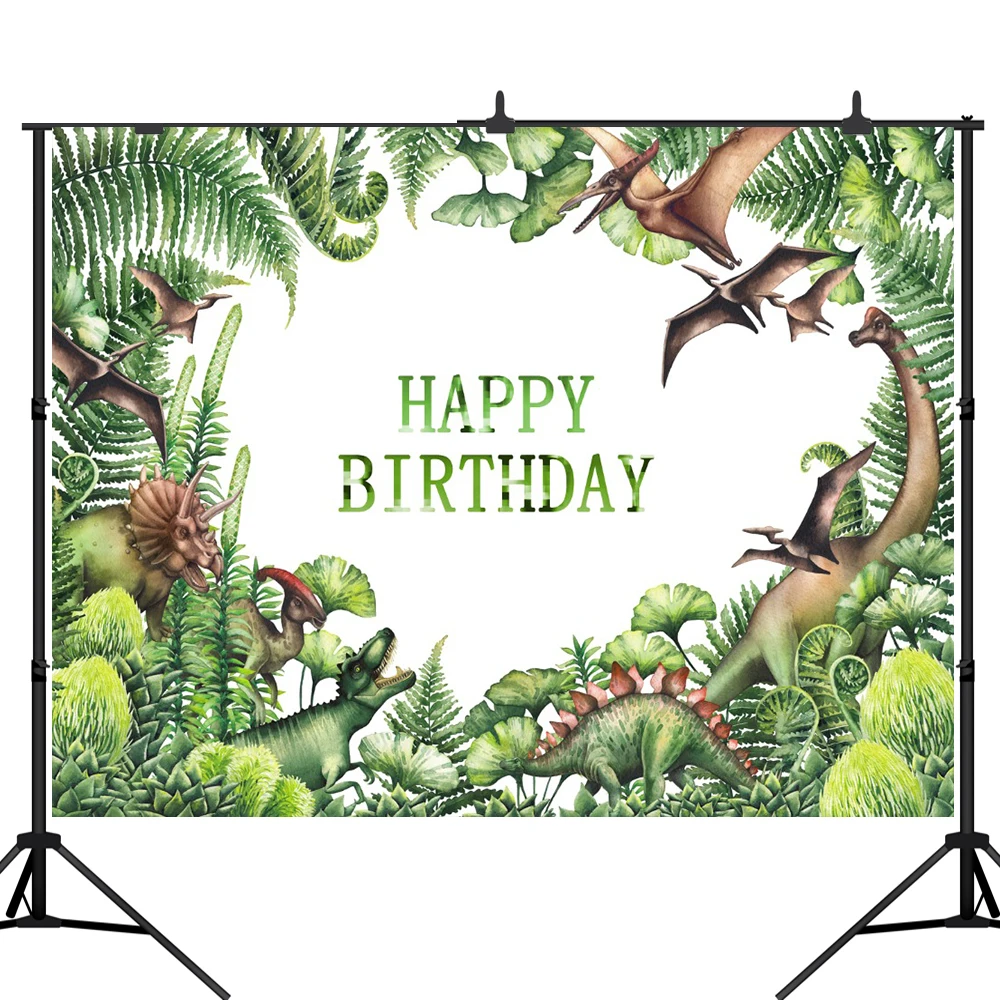 

Lyavshi Jurassic World Dinosaur Park Party Background for Photo Photography Backdrop Newborn Happy Birthday Theme Decoration