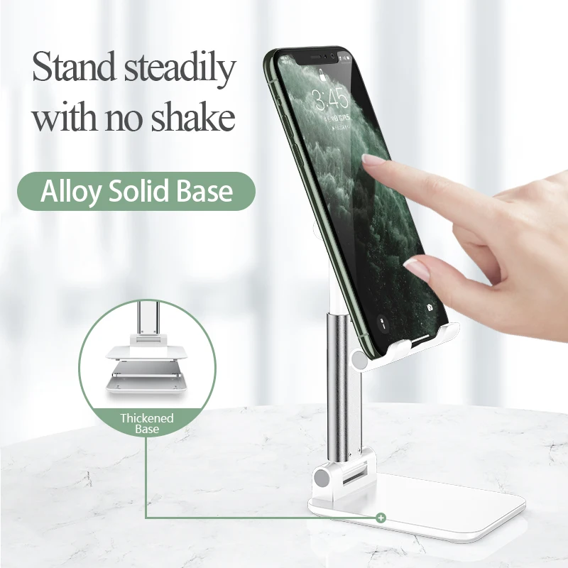 lokfo universal desktop mobile phone holder stand for iphone ipad adjustable tablet foldable table cell phone desk stand holder free global shipping