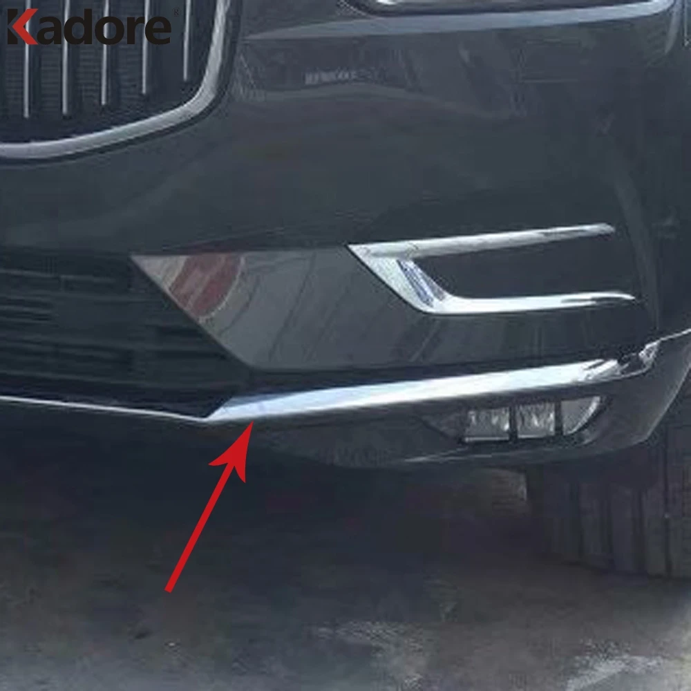 Для Volvo XC60 XC 60 2018 2019 2020 ABS хромированный передний нижний бампер Гриль Нижняя крышка