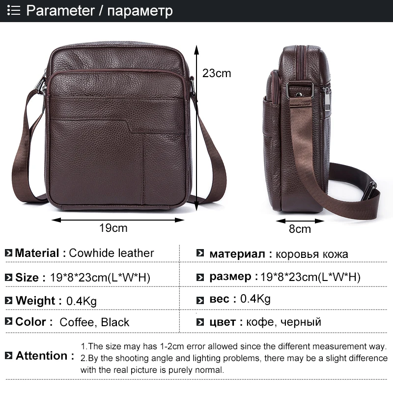 Genuine Leather Office Shoulder Messenger Women Men Bag Briefcase For Male Female Work Business Small Portable Handbag Storage