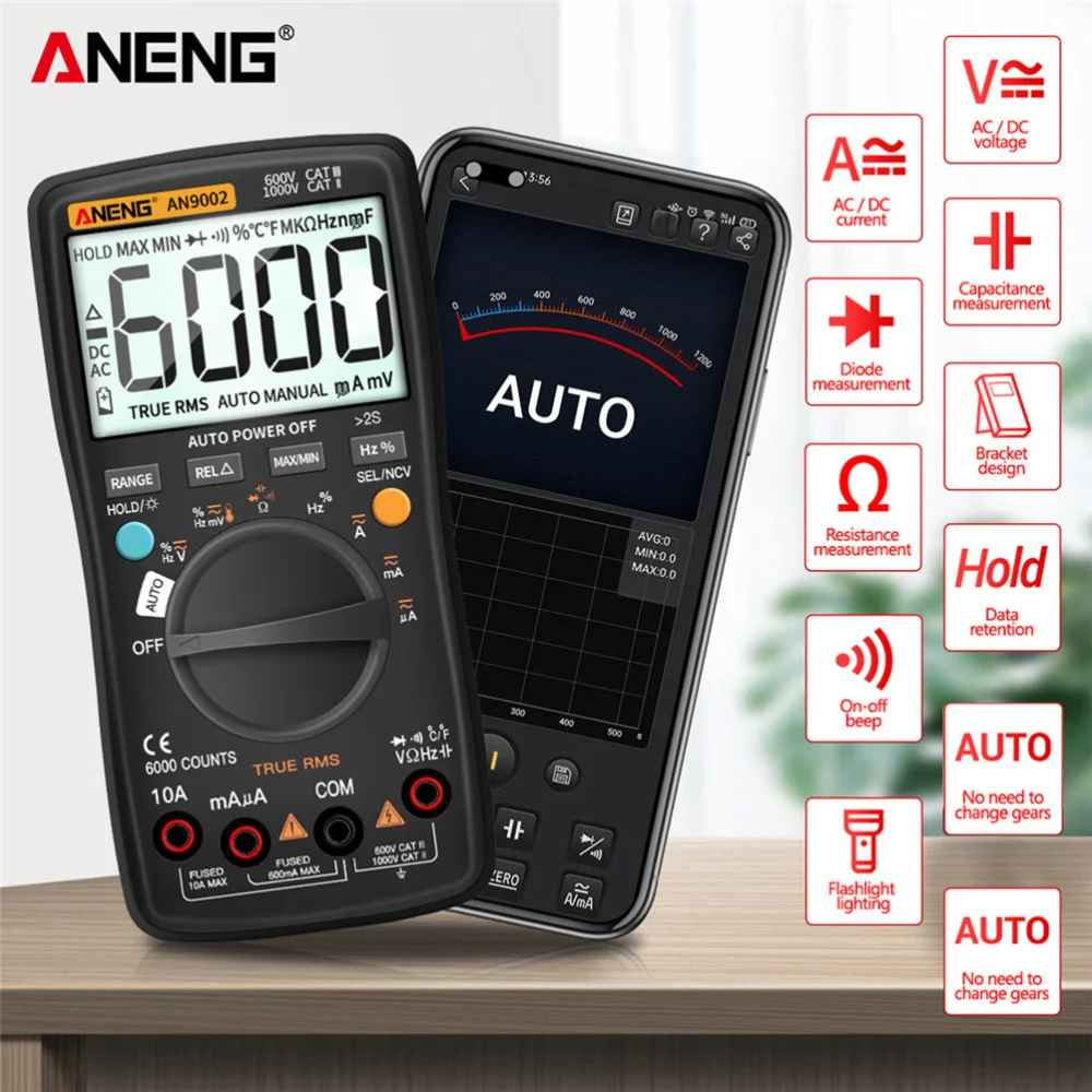 

1 Set Digital Multimeter High Accuracy Intelligent Universal Meter Battery