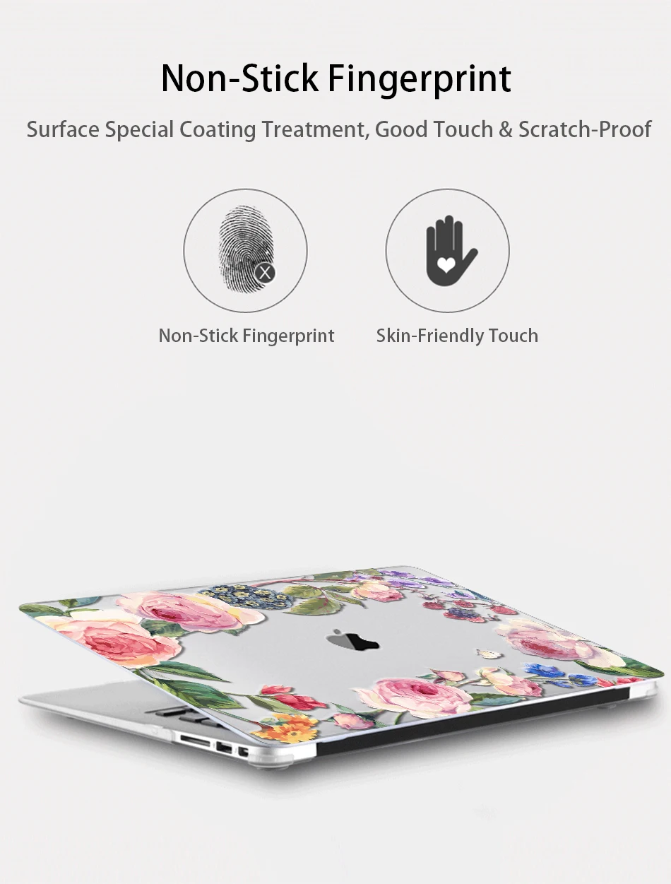 MTT чехол с цветами и кристаллами для Macbook Air Pro retina 11, 12, 13, 15, твердый цветочный чехол для mac book Pro 13,3 дюймов, сумка для ноутбука